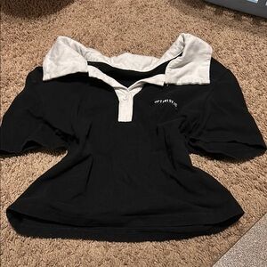 Optimistic Black and White Polo Shirt